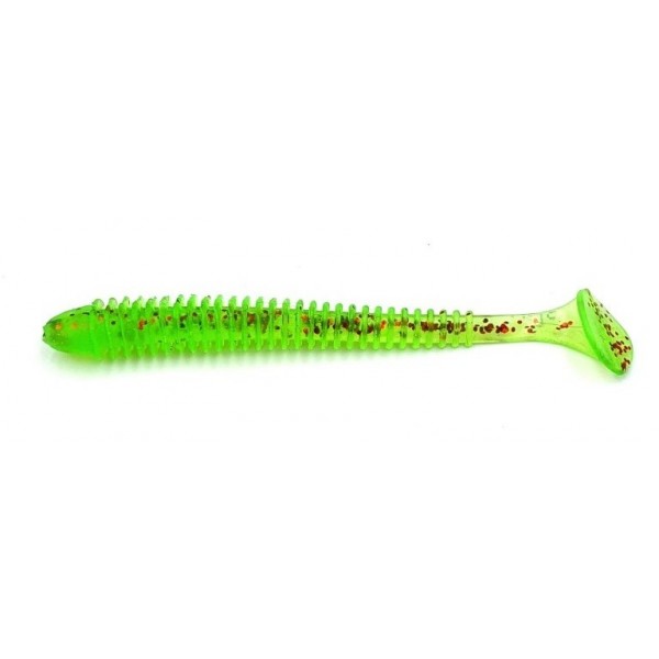 Силіконова приманка на хижу рибу, Taipan Slim-View, 3,0 дюйма, 10шт/уп, колір №08 Green neon